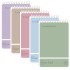 EverBracelet Steno Pads 6x9 6 Pack, Gregg Rule, 60 Sheets, 6 Assorted Color Spiral Notebook 6x9, White Paper, Take Notes with Top Spiral Notebook, for School, University, College, Work, Office