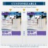EverBracelet 3 Ring Binders, Economy Round Ring, Clear View Cover, 325 Sheet Capacity - for School, Home, Office - White, 2 Pack